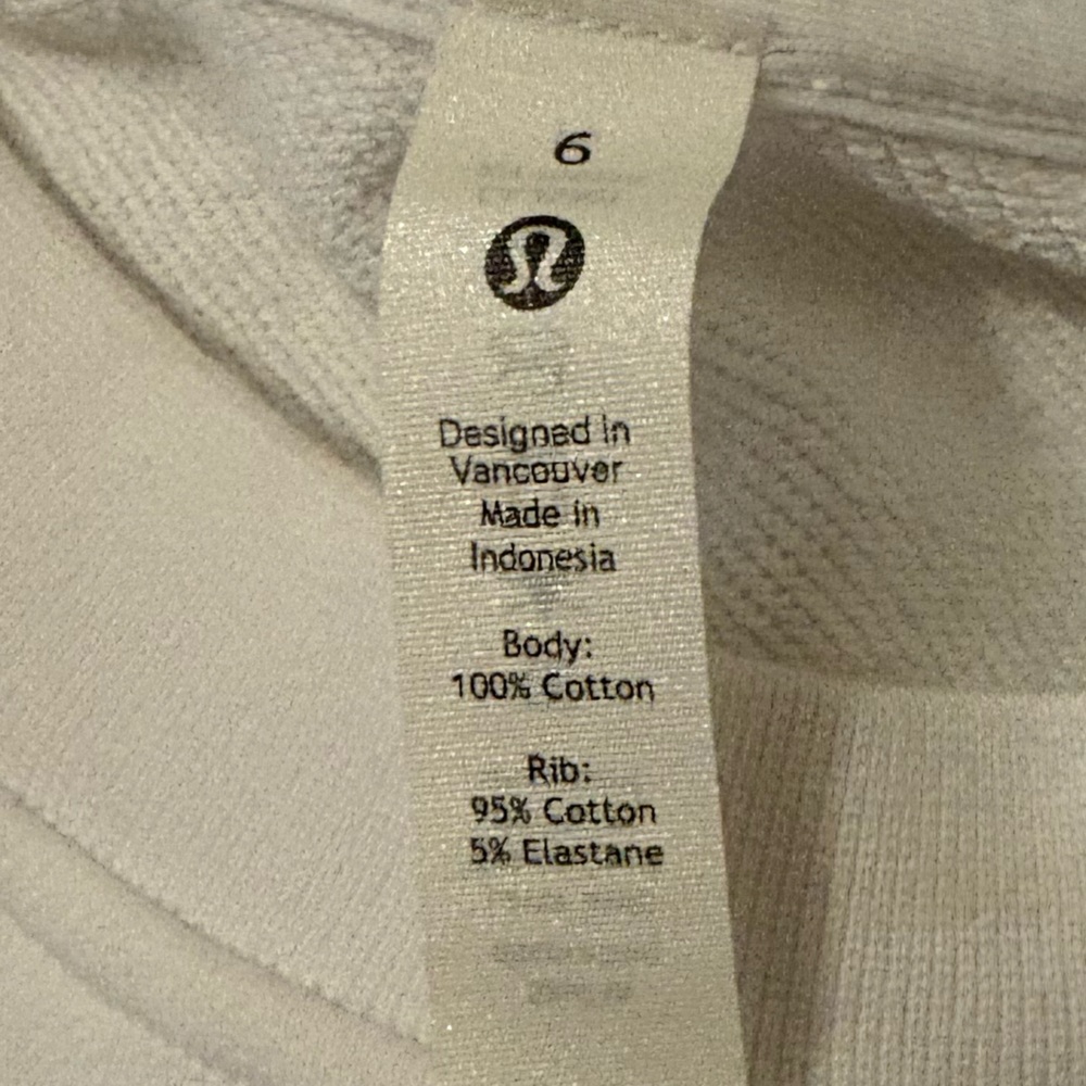 Lululemon Athletica Oversize White Sweatshirt - Picture 11 of 12